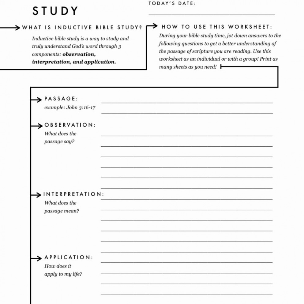 Get Free Printable Bible Study Worksheets For Adults â Www